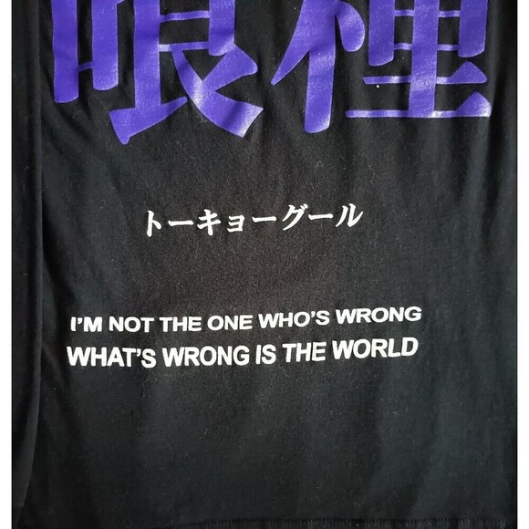 Tokyo Ghoul Ken Kaneki T-Shirt Men's Small Black Long Sleeve - Picture 8 of 11